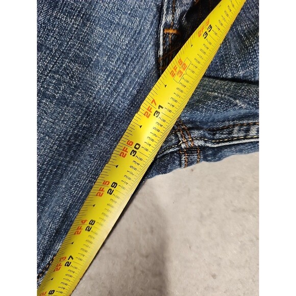 Levi's 524 Jeans Womens 15M Too Superlow Medium Wash Stretch Denim Low Rise - Picture 4 of 9